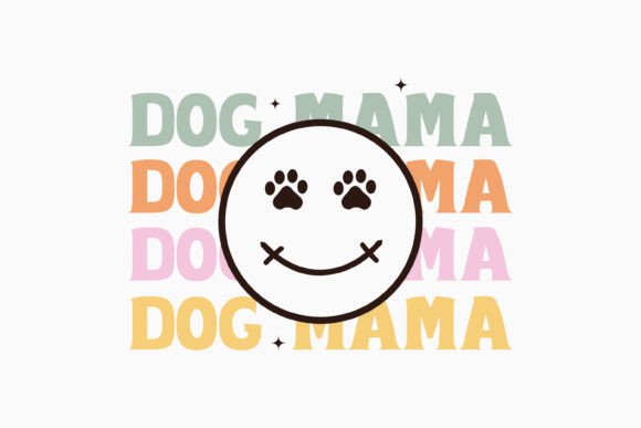 Dog Mama Retro Dog Svg