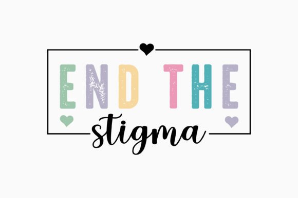 End the Stigma Retro Svg