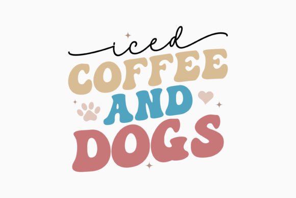 Iced Coffee and Dogs Retro Dog