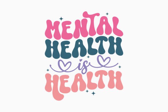 Mental Health is Health Retro Dog Svg