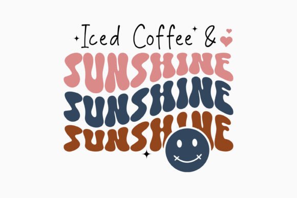 Retro Coffee Quote SVG Iced Coffee