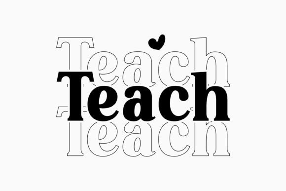 Teach Retro SVG Design